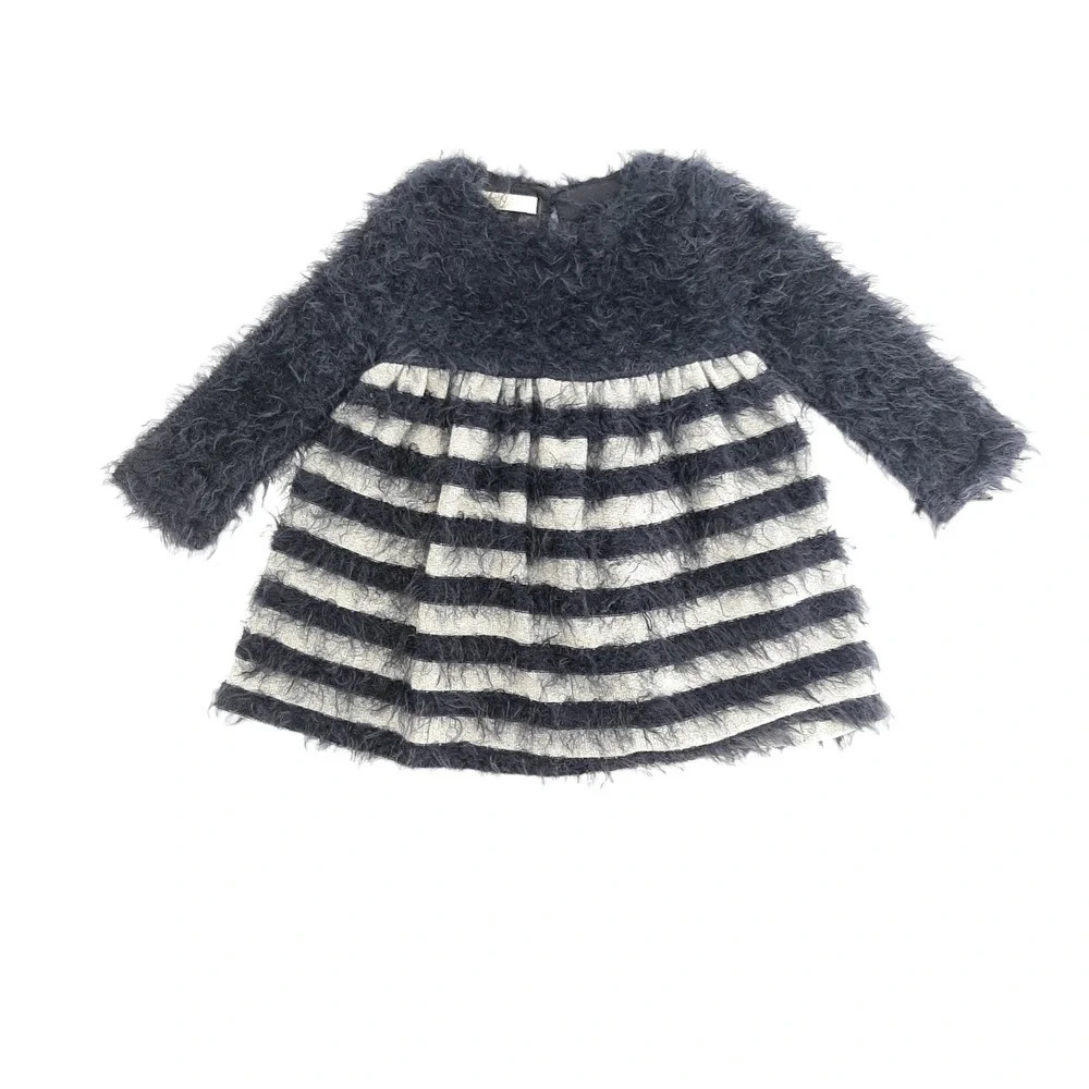 NWT ELSY Baby Isorella Eyelash Sweater Dress Size 12M Made In Italy